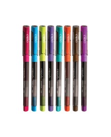 روان نویس کرند با جوهر ژل مدل ANDIA بسته 8 رنگ فانتزی